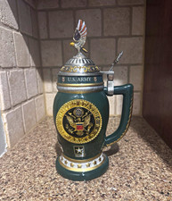 U.S. Army Values Masterpiece Tribute Porcelain Military Beer Stein picture