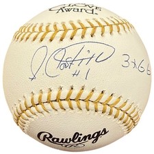 Luis Castillo Autographed Official Gold Glove Baseball w/ 