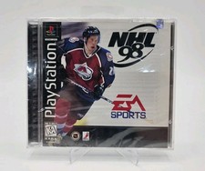 NHL 98 Sony Playstation Factory Sealed Black Label Hang Tab Small Crack On Front picture