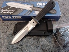 COLD STEEL VINTAGE PARA EDGE DOUBLE EDGE FIXED BLADE KNIFE MADE JAPAN 41d Nos G picture