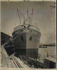1961 Press Photo The MS Hellenic Laurel ship arrives in New Orleans - not04575 picture