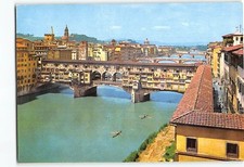 Postcard View of the Old Bridge Florence Italy picture