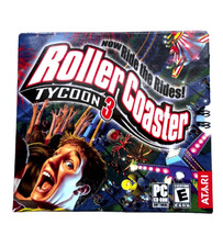Roller Coaster Tycoon 3 PC Game Atari CD-ROM Collectors Box with Manual 2004 picture