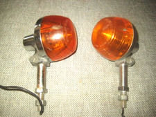 Honda Motorcycle Stanley Turn Signal Assemblies 6-0345 AU40GH 1967 Vintage Pair picture