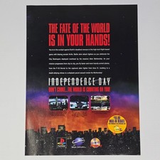Independence Day PlayStation PS1 Sega Saturn Your Hands Print Ad/Poster picture