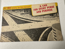 GM Official Sales Brochure/POSTER Rare - 1941 picture