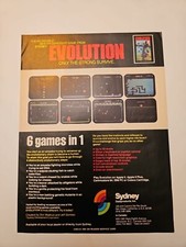 Vintage Evolution Sydney Software Commodore 64, Apple, Coleco Game Print Ad picture
