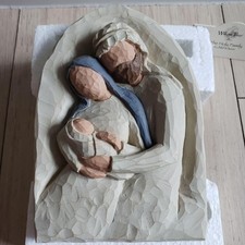 Willow Tree Holy Family A Child Is Born Nativity Wall Plaque Christmas Demdaco picture