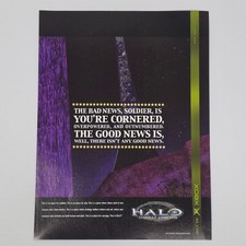 Halo Combat Evolved Xbox Authentic Magazine Ad picture