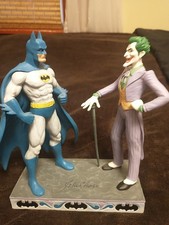 Jim Shore DC Batman vs Joker Resin Figurine 1:10 Scale Multicolor 6005982 Signed picture