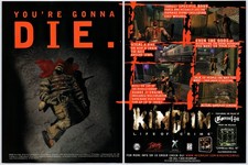 Kingpin Life Of Crime - PC Game - Vintage Original Print Ad/Poster Promo 1999 picture