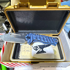 Medford Knife & Tool genesis T S45VN DLC Blue Tanto  Titanium predator picture