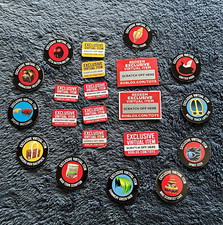 Roblox Exclusive Virtual Item Codes Scratch-Off Cards, Circular Tokens Lot picture