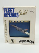 Fleet Defender Gold F-14 Tomcat Simulation Multimedia PC DOS Big Box CD-Rom RARE picture