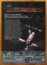 1995 Alien Virus Playstation 1 PS1 PC Vintage Print Ad/Poster Video Game Art 90s picture