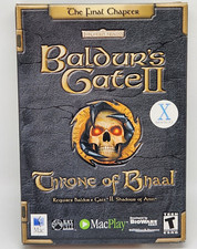 NEW BALDUR'S GATE II 2 THRONE OF BHAAL SEALED SMALL BOX MAC OS MACINTOSH MACPLAY picture