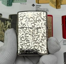 Leaves zippo Lighter Silver 5 Sides In a New Box picture