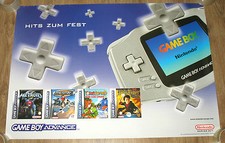 Nintendo GAME BOY Advance promo Poster 84x59cm Metroid Fusion Yoshi's Island picture