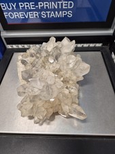 Huge 9.5 Lb Clear Quartz Cluster Large Crystal Points Mineral Specimen Matrix 🔥 picture