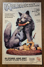 2007 FABLES Bigby Wolf & Snow White Statue DC Direct Vertigo - Print Ad/Ad Page picture