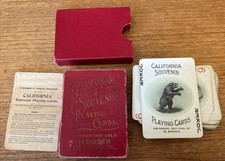 Antique 1909 M Rieder California Souvenir Playing Cards Complete w/ Box picture