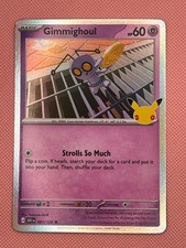 Gimmighoul 081/128 Common ME: 30th Celebration Pokemon Holo Near Mint picture