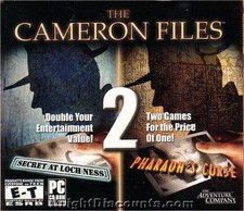 The CAMERON FILES 2x Adventure PC Games - Pharoah's Curse & Secret Loch Ness NEW picture