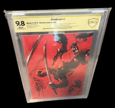 Deadpool #1 Dell'Otto Virgin Variant CBCS 9.8 SS Remarked Dell'Otto Marvel 2018 picture