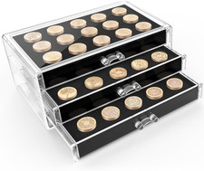 45 Slot Wax Stamp Head Storage Organizer, Wax Seal Box Holder, Clear Case picture