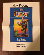 Vintage PC The Usurper: The Mines of Qyntarr, Sir- Tech 1988 Rare AD Insert ONLY picture