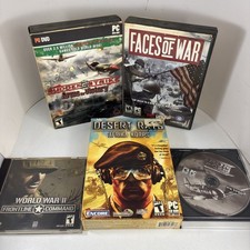 PC War Games - Sudden Strike Faces Of War Desert Rats Frontline Command Iron Ace picture