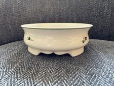 Vintage Augarten Wien Porcelain Footed Trinket Bowl Austria Floral picture
