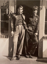 Vintage 1950s Texaco Gas Station Photo Attendants Dr Pepper Machine Hamilton OH picture