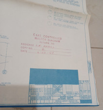1953 Master Diagram Blueprint Nacelle Douglas C-133 A & B Aircraft JRR39 picture