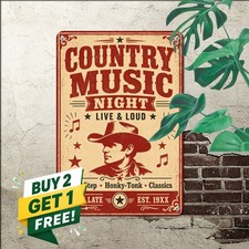 Classic Country Western Song Legend Nostalgic Garage Metal Tin Sign Plaque picture