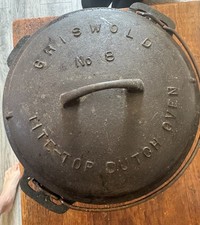 Antique Griswold Cast Iron No. 8 Tite-Top Dutch Oven with Lid, PA USA picture