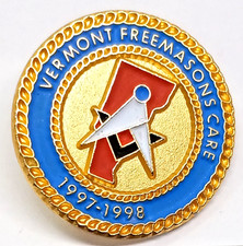 Vintage Gold Tone Masonic Program 