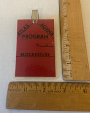 NASA USAF 1960s-70s ATLAS AGENA PROGRAM BLOCKHOUSE Employee Access Badge #21 picture