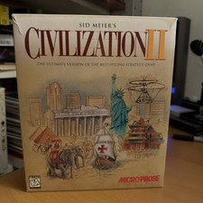 Sid Meier's CIVILIZATION II (PC, 1996) Complete in Big Box Micro Prose CD-ROM picture