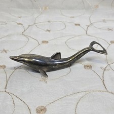 Vintage Silver Plated Dolphin Bottle Opener. Dual Opener Pop Top & Twist Top. picture