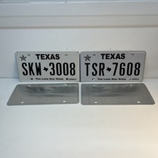 EXPIRED Texas License Plate Collectible /Decorative Display ONLY Random numbers picture