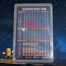 Blackjack Basic Strategy Card With Texas Hold'em Chart & Magnifyer + BONUS 🔥  picture