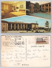 Vintage Bellaire Inn Motor Hotel Postcard Houston Texas 1960s 6c Stamp picture