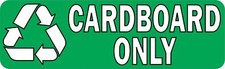 10 × 3 Cardboard Only Magnet Magnetic Recycling Decal Sign Green Signs Magnets picture
