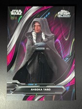 2024 Topps Star Wars Chrome Black - Ahsoka Tano Magenta Raywave /10 picture