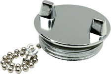 Boat Gas Fill Cap Chrome-Plated Zamak Replacement for Deck Mount Fuel Tank picture