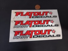 VINTAGE FLATOUT SHELF WEAR Sticker / Decal ORIGINAL OLD STOCK RACING picture