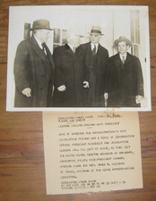 January 11, 1935, Political Wire Photo, New Deal, FDR History picture