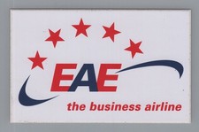 EAE European Air Express Airline Sticker Label Original Germany The Business Air picture