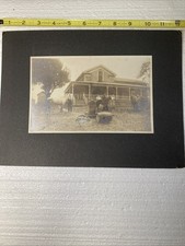 Antique Vintage Americana Family Farmhouse 1908-1909.  Two Pictures. picture
